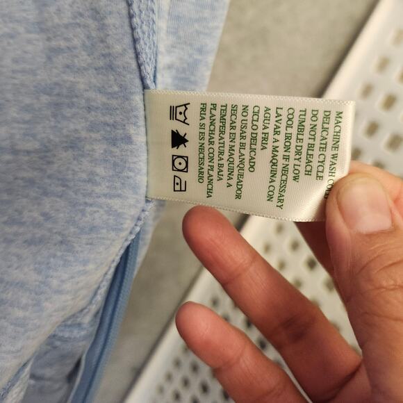 Tangerine Sweater Women Medium Blue Full Zip Athleisure Sporty Sweatshirt Jacket - Picture 8 of 13